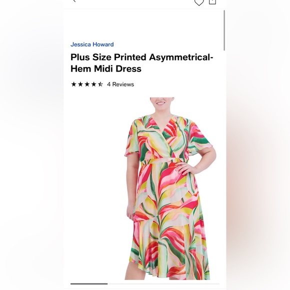 🍉 Jessica Howard midi dress. Size 18W. NWT. 🍉 - Picture 2 of 3